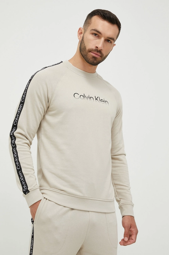 bézs Calvin Klein Performance melegítő felső Active Icon Férfi