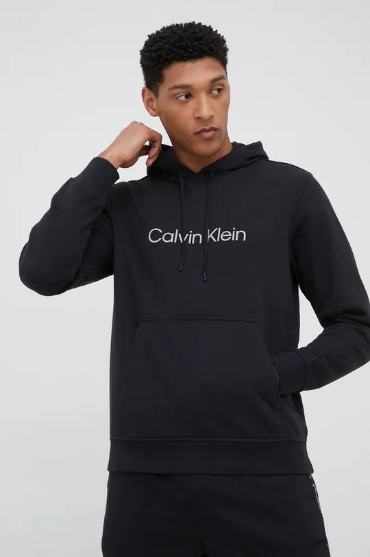 Tepláková mikina Calvin Klein Performance čierna