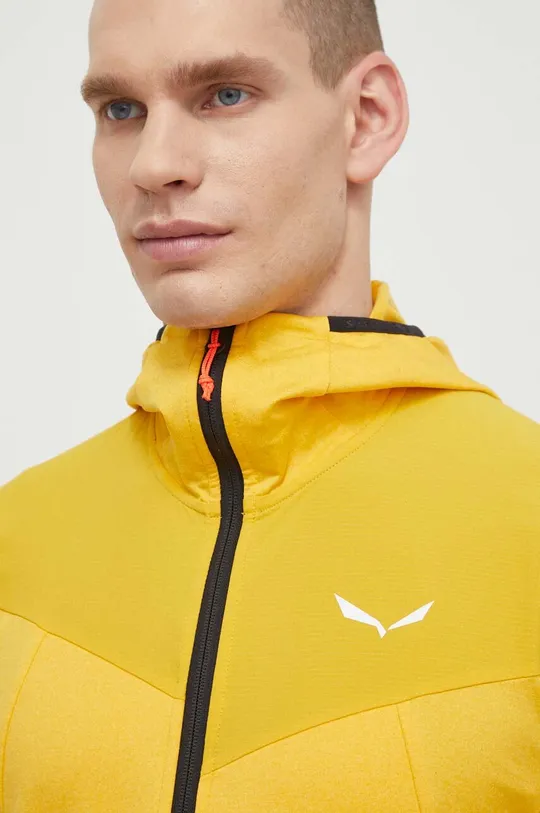 żółty Salewa bluza sportowa Agner Hybrid