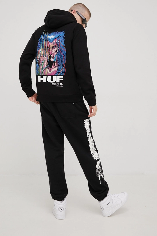 Μπλούζα HUF X Marvel μαύρο