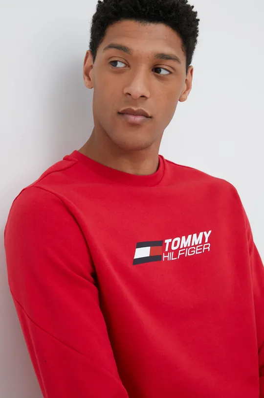 κόκκινο Βαμβακερή μπλούζα Tommy Hilfiger