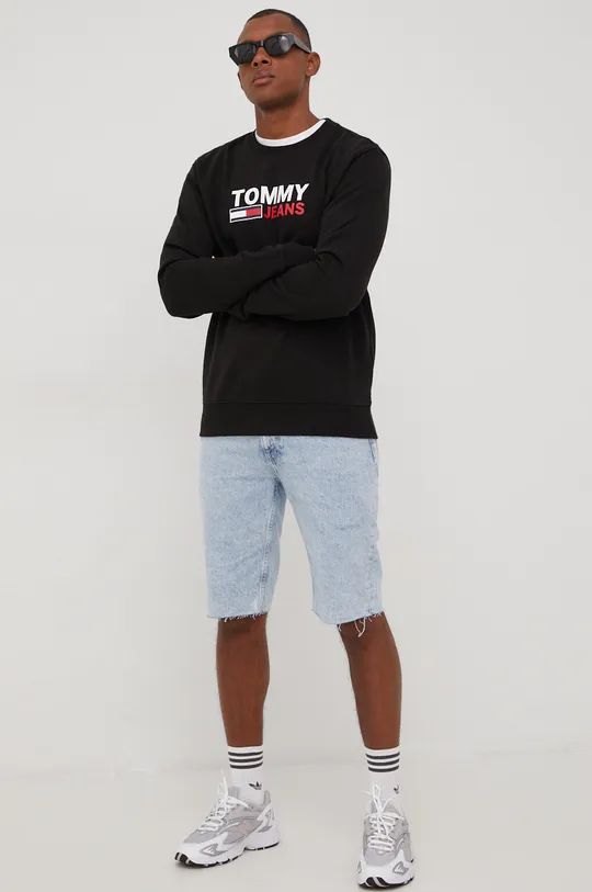 Tommy Jeans bluza bawełniana DM0DM12938BDS.PPYY czarny