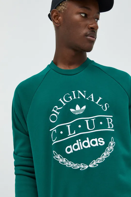 τιρκουάζ Βαμβακερή μπλούζα adidas Originals