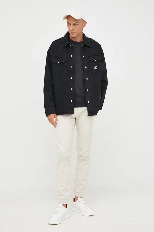 Calvin Klein Jeans bluza bawełniana J30J320607.PPYY czarny