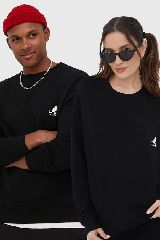 black Kangol cotton sweatshirt Unisex