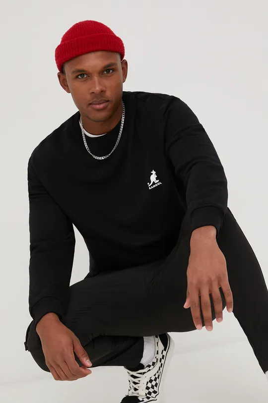 Kangol cotton sweatshirt black