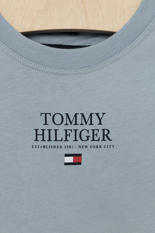 Dječja pamučna majica dugih rukava Tommy Hilfiger  100% Pamuk