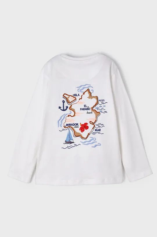 béžová Detská bavlnená košeľa s dlhým rukávom Mayoral