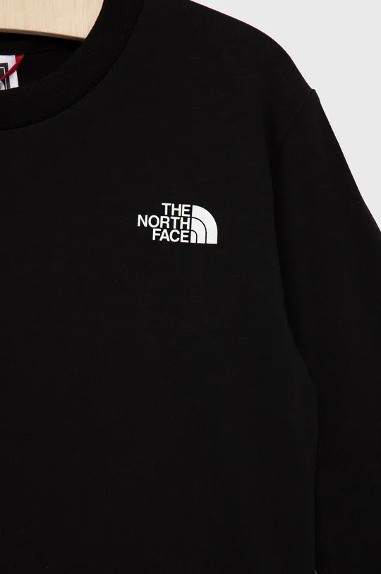 Dječja pamučna majica dugih rukava The North Face  100% Pamuk