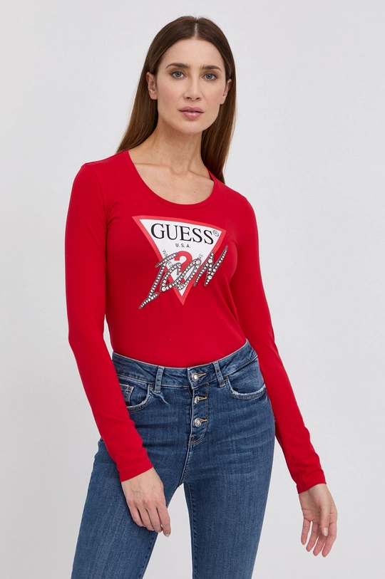 czerwony Guess Longsleeve Damski