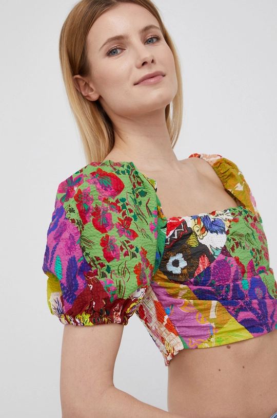 multicolore Desigual camicetta in cotone