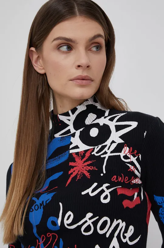 czarny Desigual longsleeve 22SWTKAY