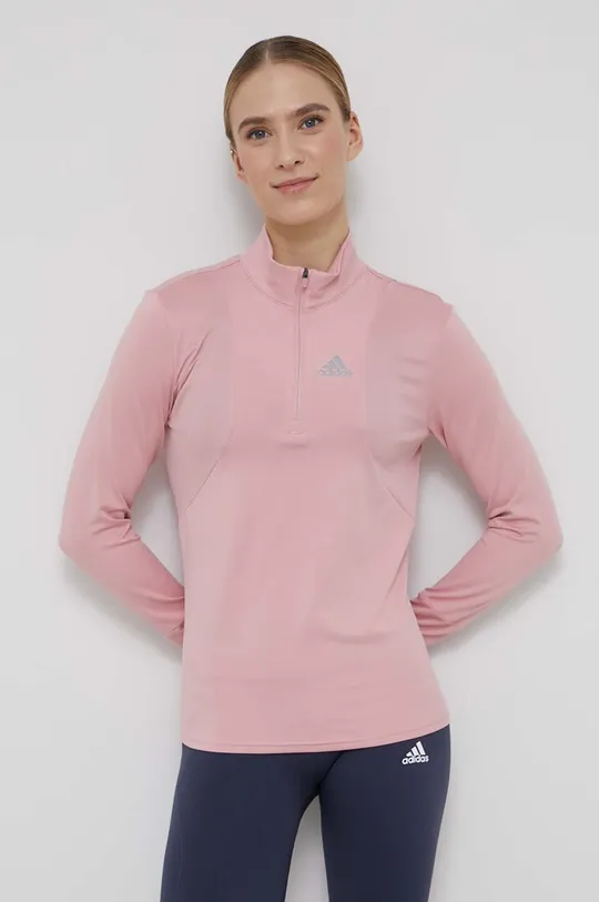 ružová Bežecké tričko s dlhým rukávom adidas Performance HC1771 Dámsky