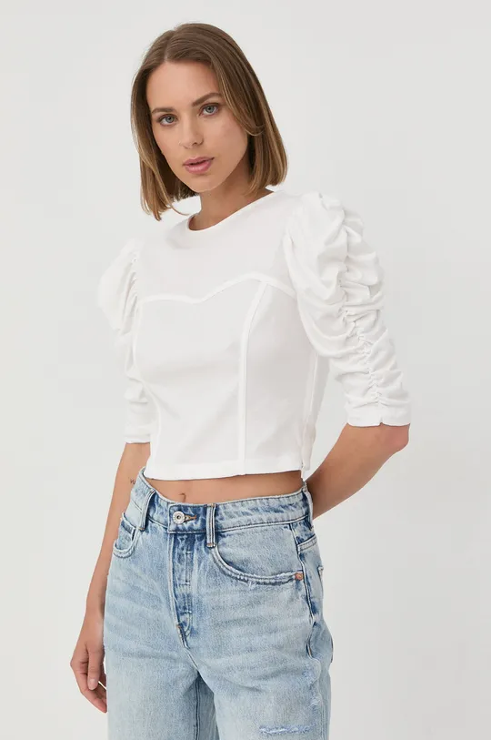 λευκό Βαμβακερή μπλούζα Miss Sixty Γυναικεία