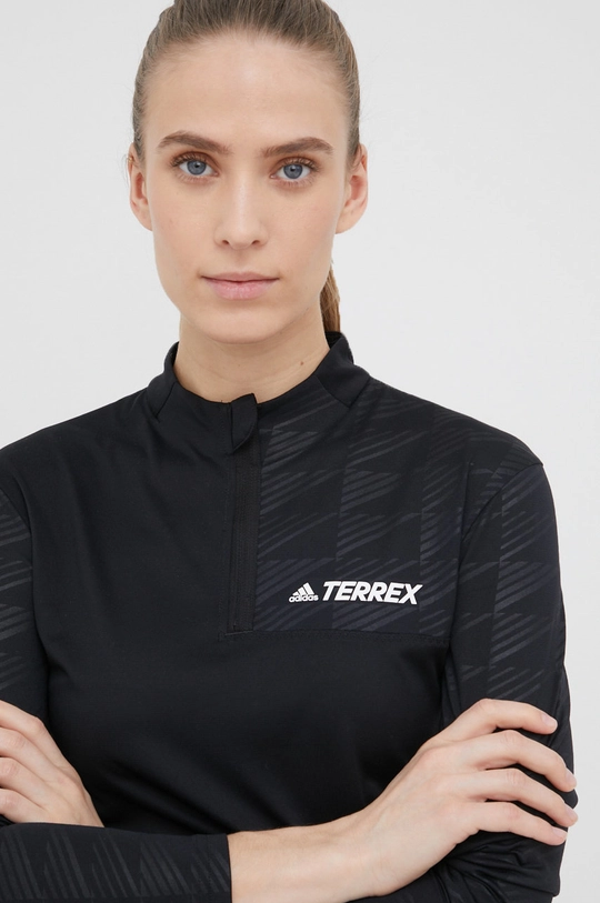 čierna Športové tričko s dlhým rukávom adidas TERREX Multi H53394