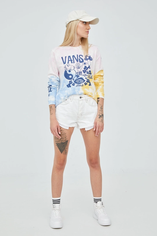 Vans longsleeve bawełniany multicolor