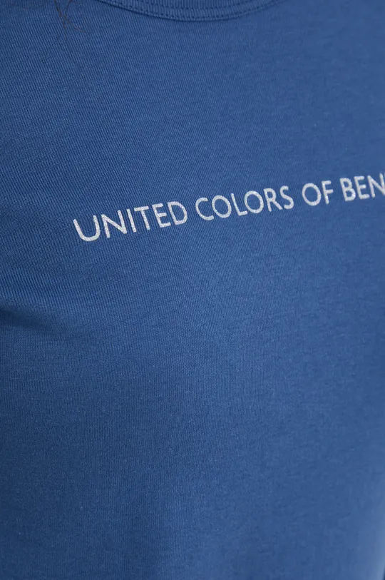 United Colors of Benetton - Βαμβακερό πουκάμισο με μακριά μανίκια Γυναικεία
