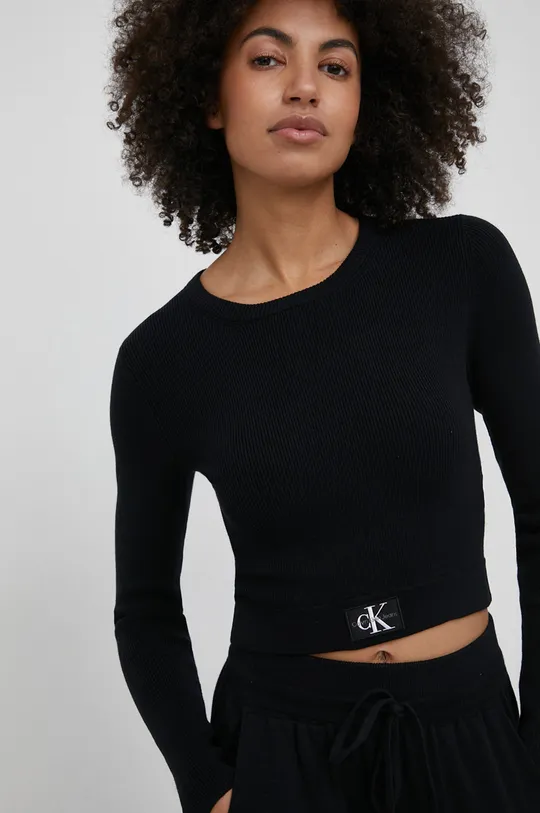 μαύρο Πουλόβερ Calvin Klein Jeans Γυναικεία