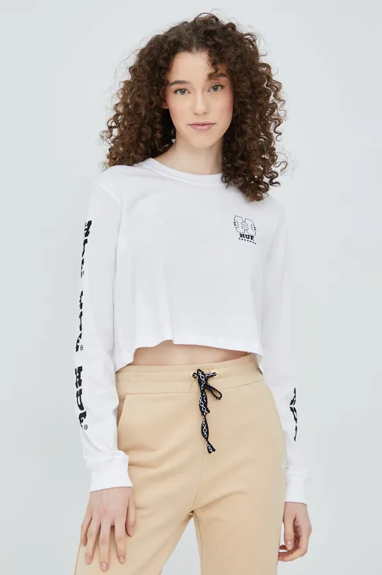 λευκό Βαμβακερή μπλούζα με μακριά μανίκια HUF Γυναικεία