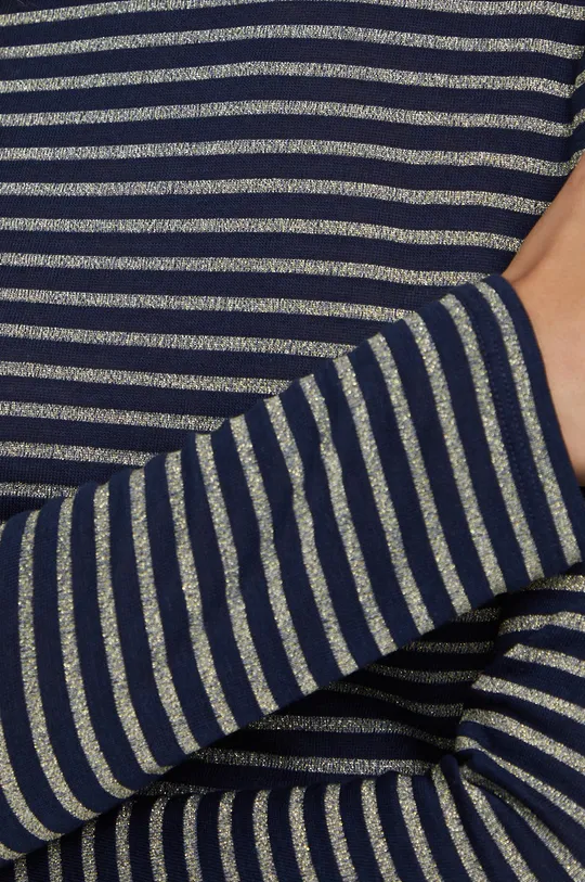 mornarsko modra Majica z dolgimi rokavi Lauren Ralph Lauren