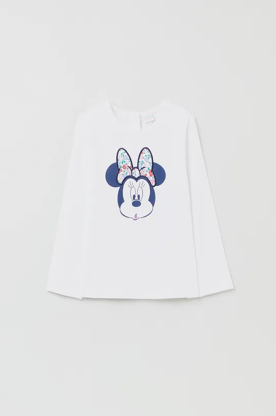 biela Detské tričko s dlhým rukávom OVS X Disney Dievčenský