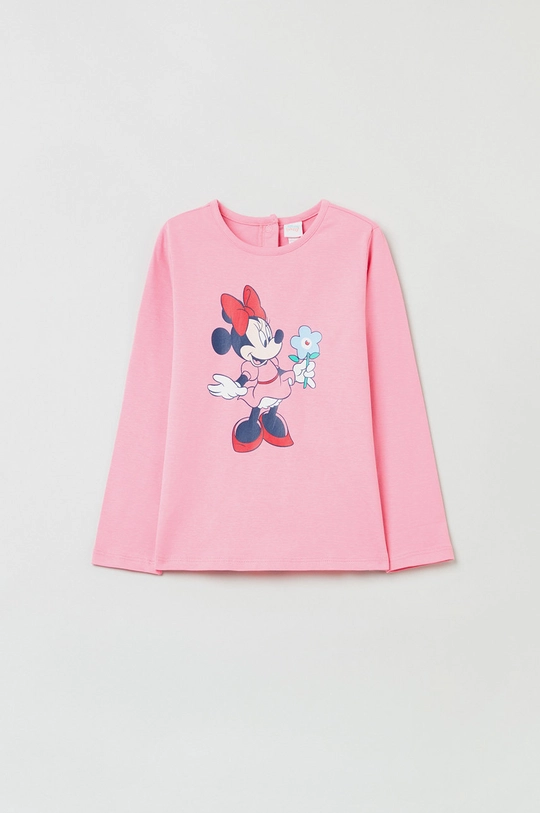 roza Otroški longsleeve OVS X Disney Dekliški