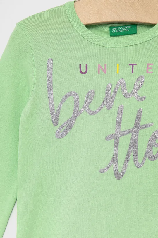 United Colors of Benetton longsleeve bawełniany dziecięcy 100 % Bawełna