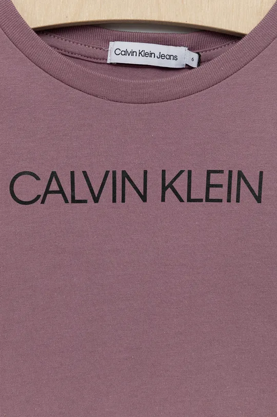 Хлопковый детский лонгслив Calvin Klein Jeans  100% Хлопок