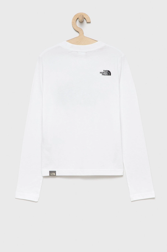 The North Face longsleeve bawełniany dziecięcy biały