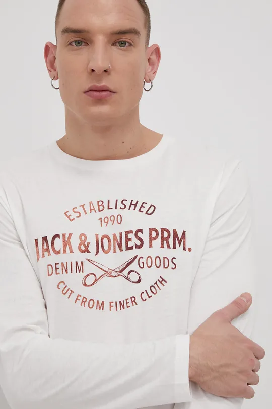 Bavlnené tričko s dlhým rukávom Premium by Jack&Jones Pánsky