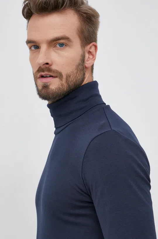 σκούρο μπλε Βαμβακερό πουκάμισο με μακριά μανίκια Marc O'Polo Ανδρικά