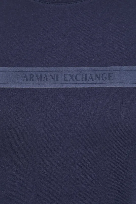 Bavlnené tričko s dlhým rukávom Armani Exchange Pánsky