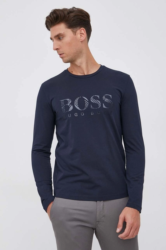 granatowy Boss Longsleeve Athleisure 50462871 Męski