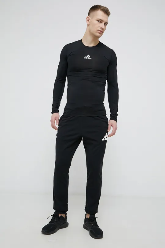Tréningové tričko s dlhým rukávom adidas Performance GU7339 čierna