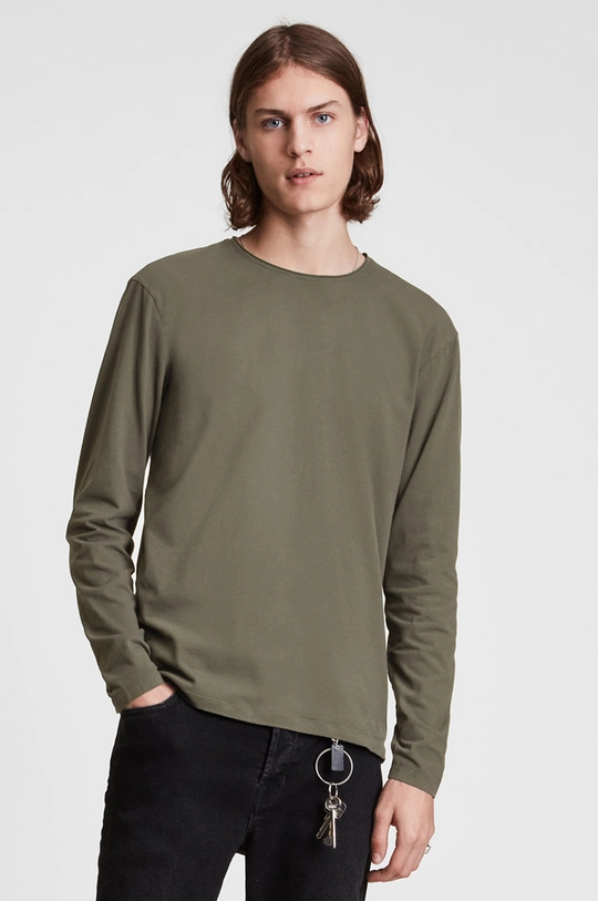 szary AllSaints Longsleeve BODEGA LS CREW Męski