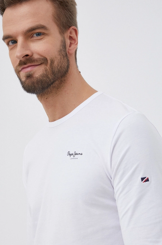 biały Pepe Jeans Longsleeve Original Basic 2