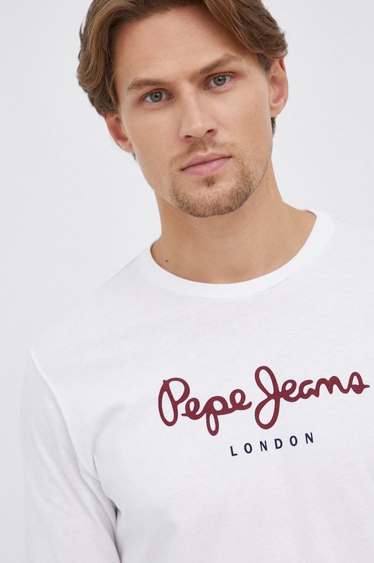 Bavlněné tričko s dlouhým rukávem Pepe Jeans Eggo Long Pánský