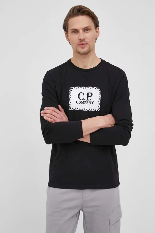 μαύρο Βαμβακερό πουκάμισο με μακριά μανίκια C.P. Company Ανδρικά