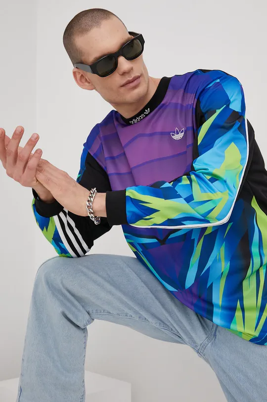 viacfarebná Tričko s dlhým rukávom adidas Originals HE4706 Pánsky