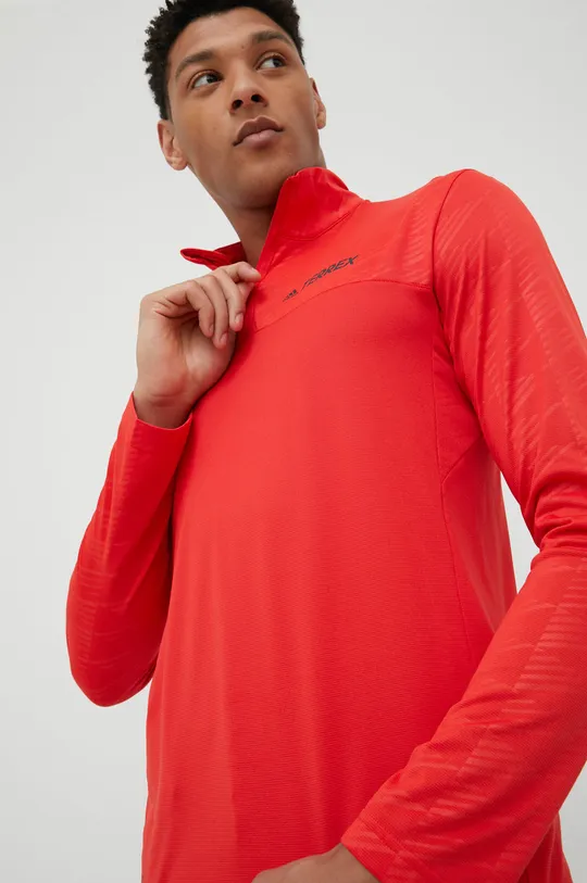 červená Športové tričko s dlhým rukávom adidas TERREX Multi H53390 Pánsky