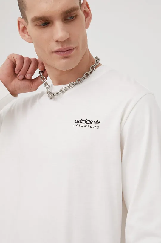 Bavlnené tričko s dlhým rukávom adidas Originals  Adventure Longsleeve Pánsky