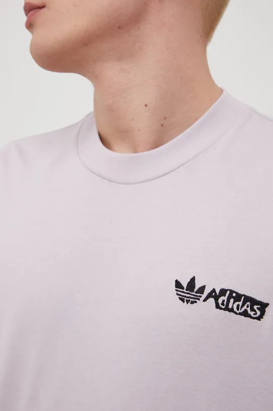 Βαμβακερή μπλούζα με μακριά μανίκια adidas Originals Ανδρικά