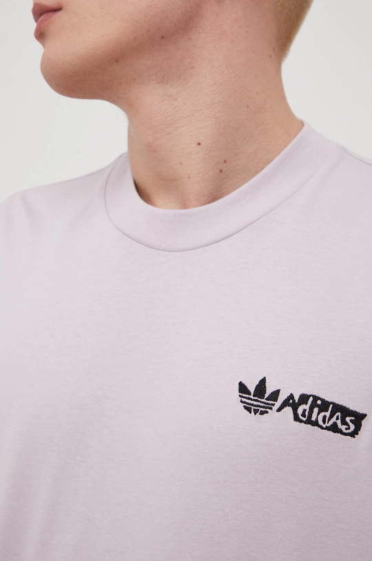 Bavlnené tričko s dlhým rukávom adidas Originals HT1659 Pánsky