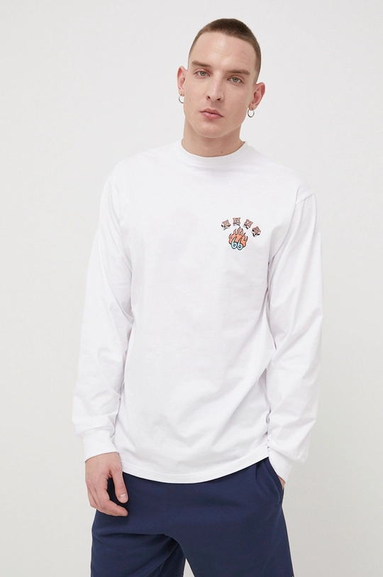 white Vans cotton longsleeve top Men’s