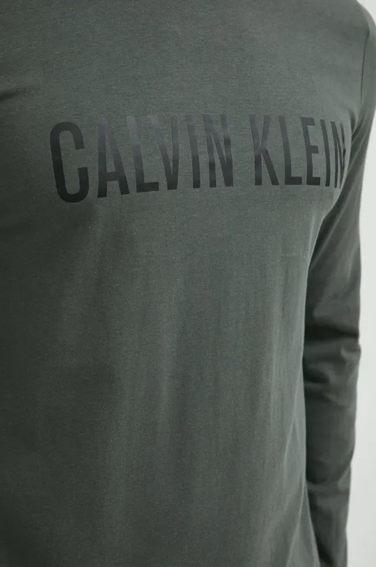 Gornji dio pidžame - pamučna majica dugih rukava Calvin Klein Underwear Muški