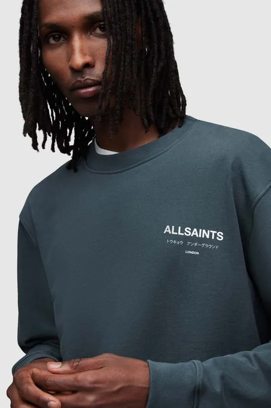 Βαμβακερή μπλούζα με μακριά μανίκια AllSaints 100% Βαμβάκι