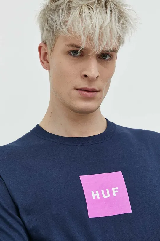 Βαμβακερή μπλούζα με μακριά μανίκια HUF Ανδρικά