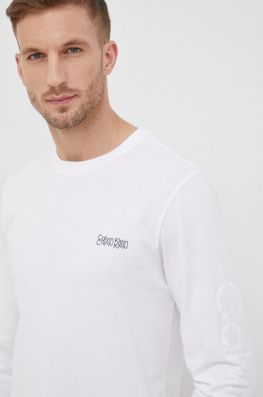 Bavlněné tričko s dlouhým rukávem Calvin Klein  100% Bavlna