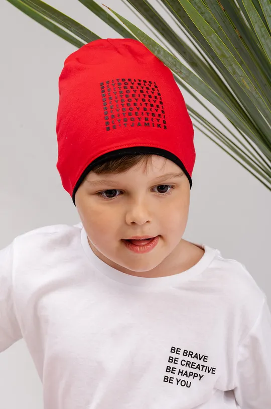 Jamiks czapka dziecięca Flor 95 % Bawełna, 5 % Elastan