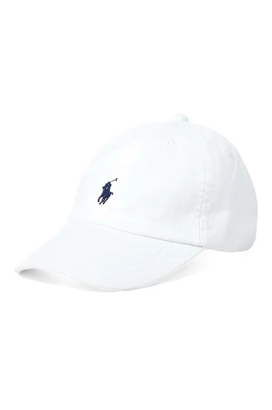 biały Polo Ralph Lauren czapka bawełniana 321552489001 Chłopięcy